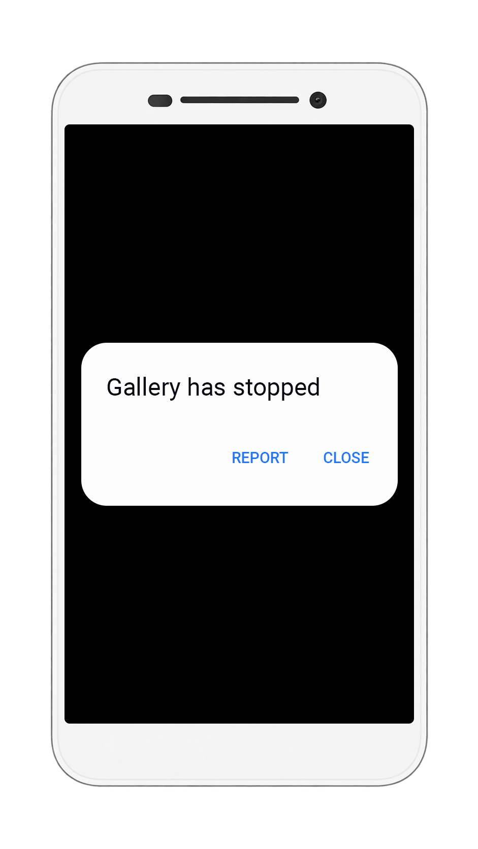 Fake Crash Lock privacy feature in Photo Lock for Android