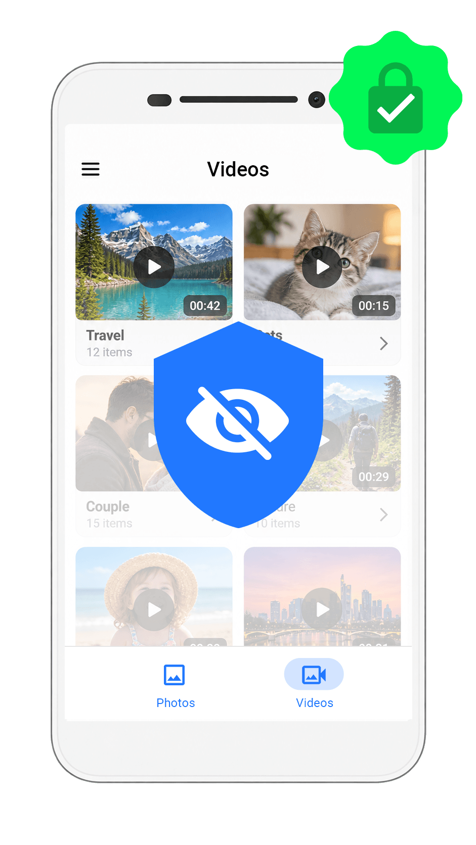 Protect private videos in the Photo Lock vault on Android